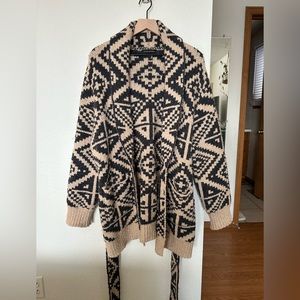 Banana Republic Heritage Jacquard Cardigan - Latte Cream